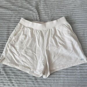 ALO Yoga Women's White Athletic Shorts